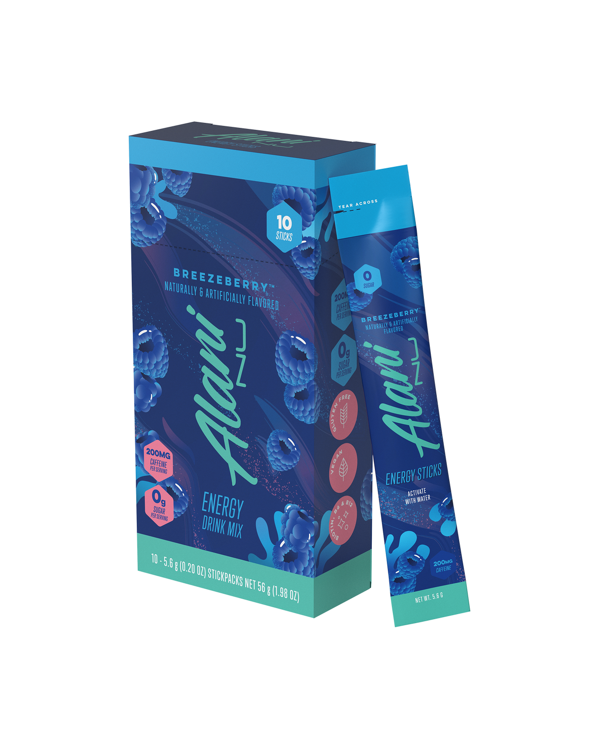 A 10pk Energy Sticks in Breezeberry flavor.