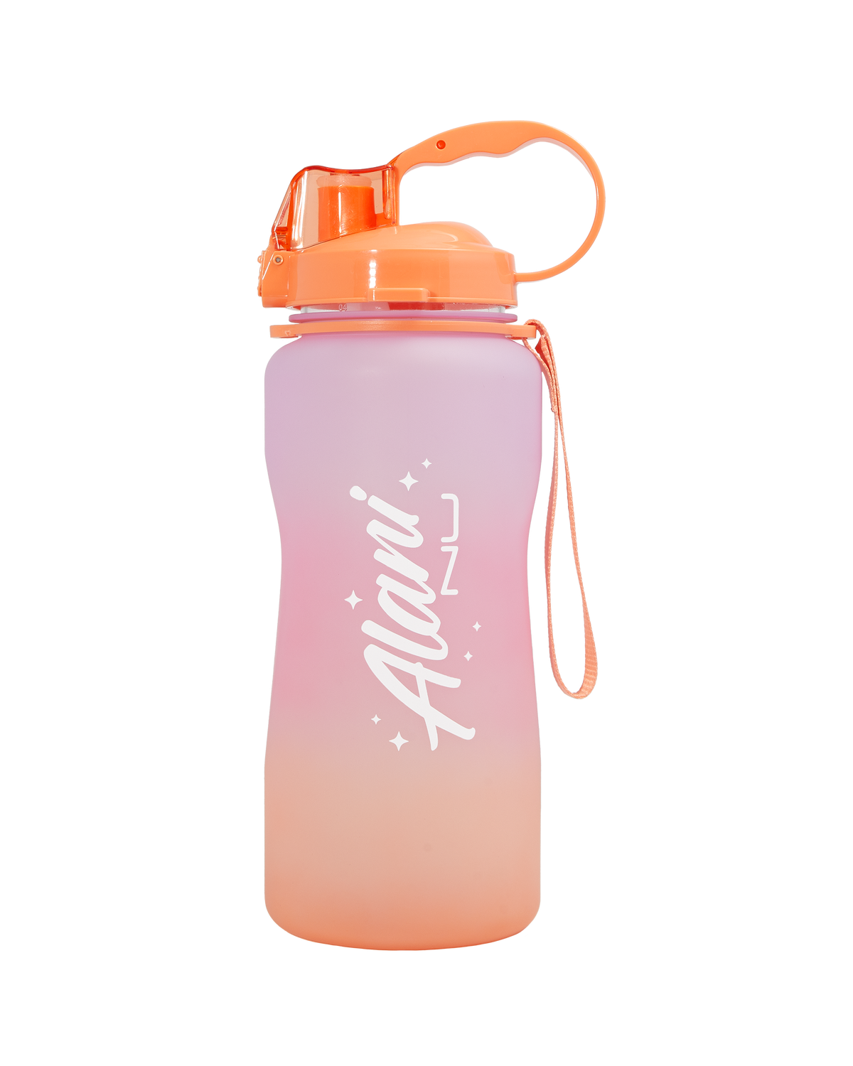 A Hydration Jug in Sun Soaked with a Alani Nu logo in the front.  