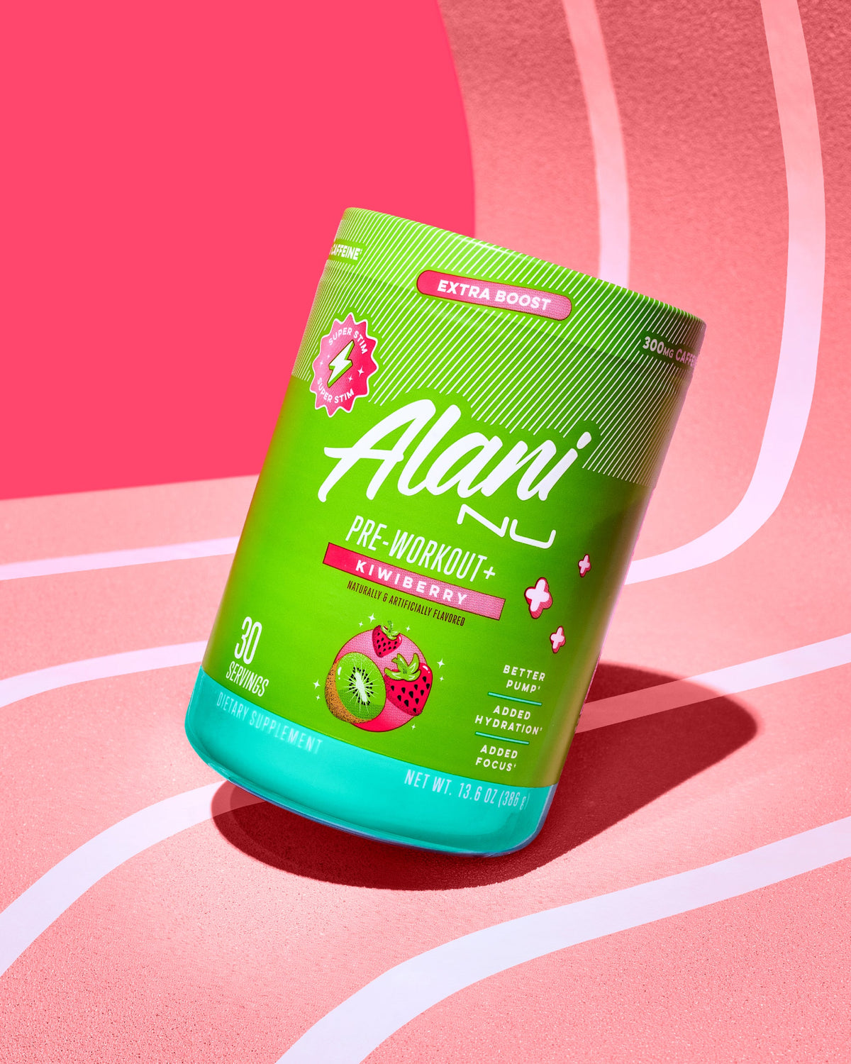 Pre-workout+- Kiwiberry tilted.