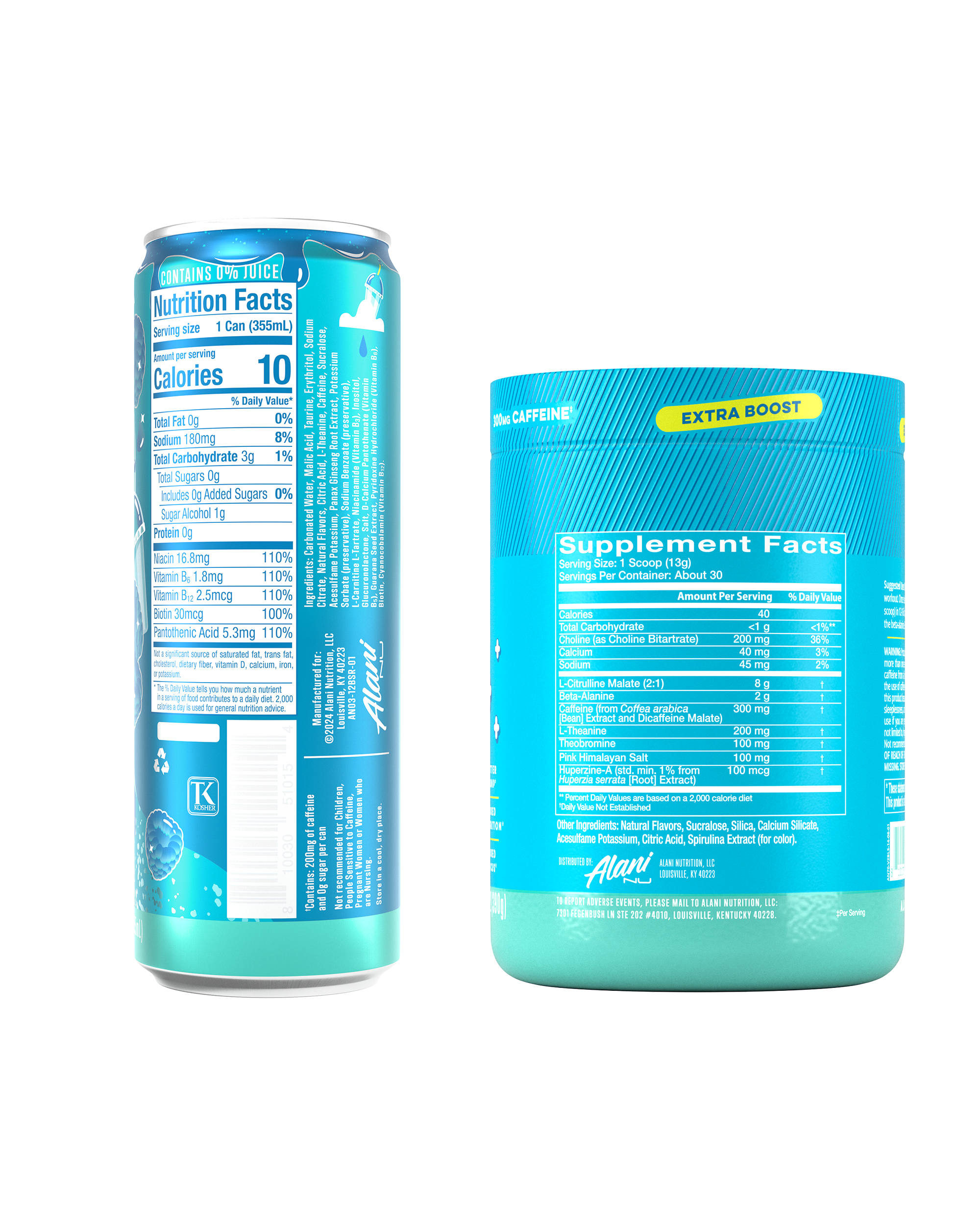 energy drink & pre-workout+ - blue slush