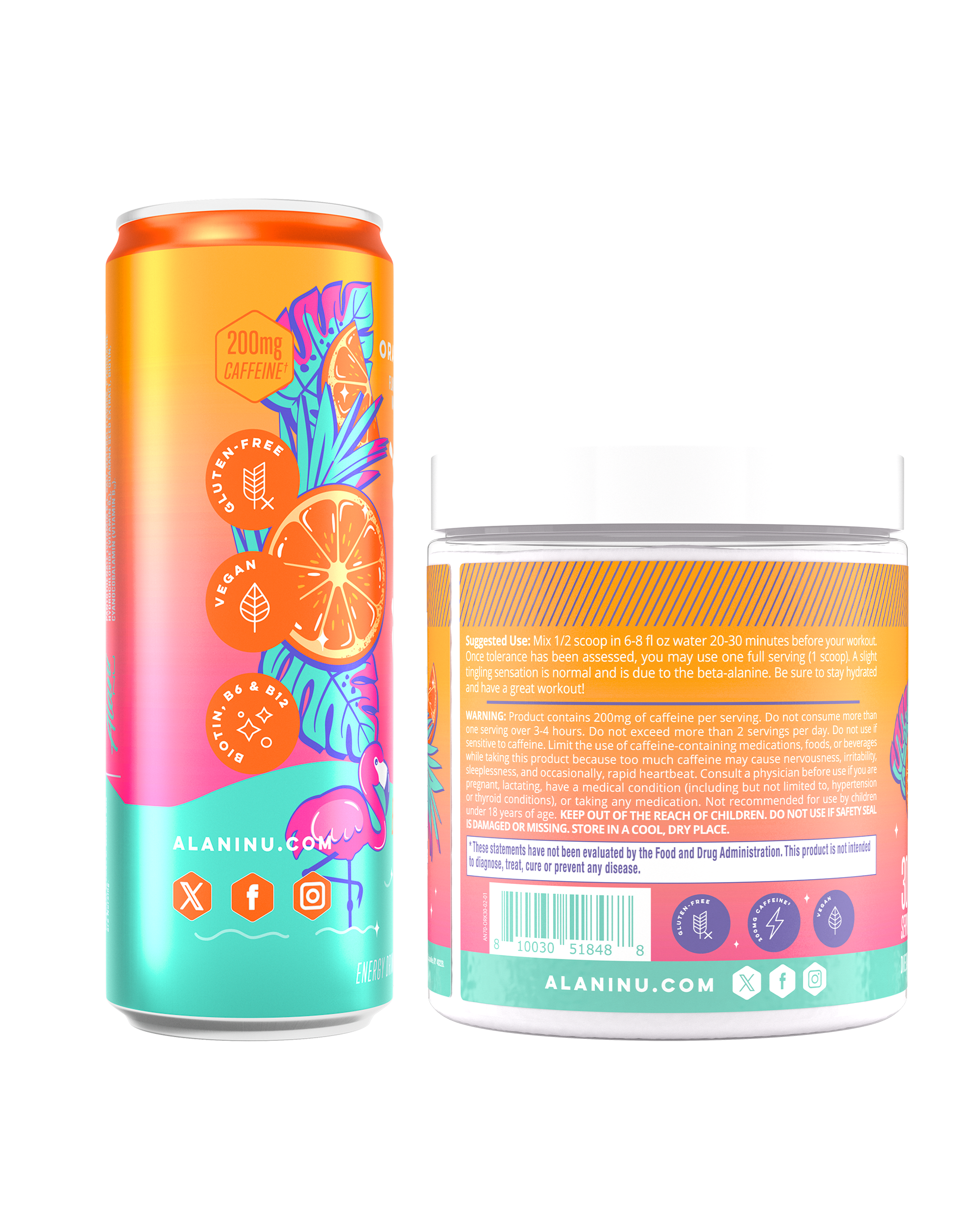 energy drink & pre-workout - orange kiss