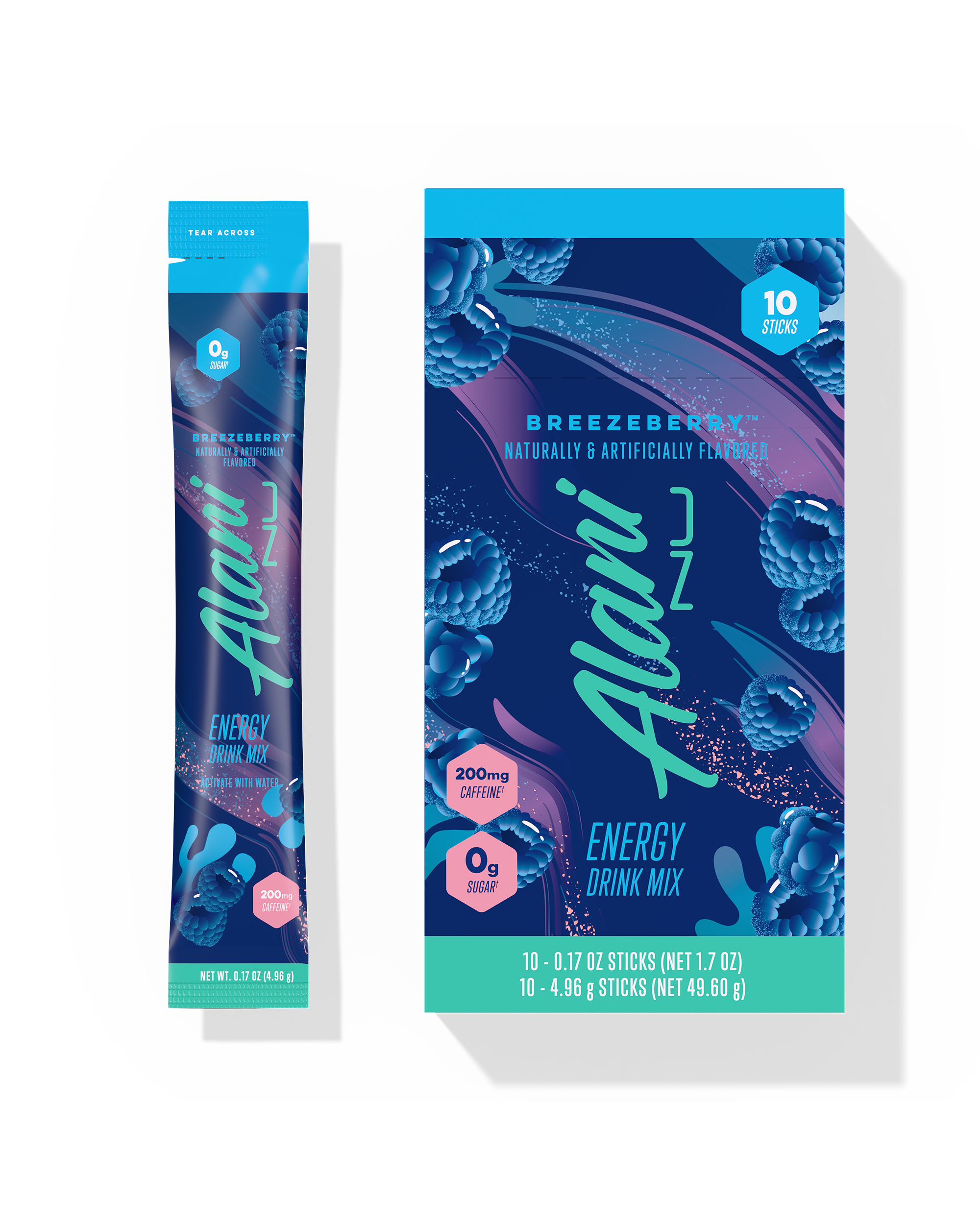 Alani Nu Breezeberry Energy Sticks 10-Pack