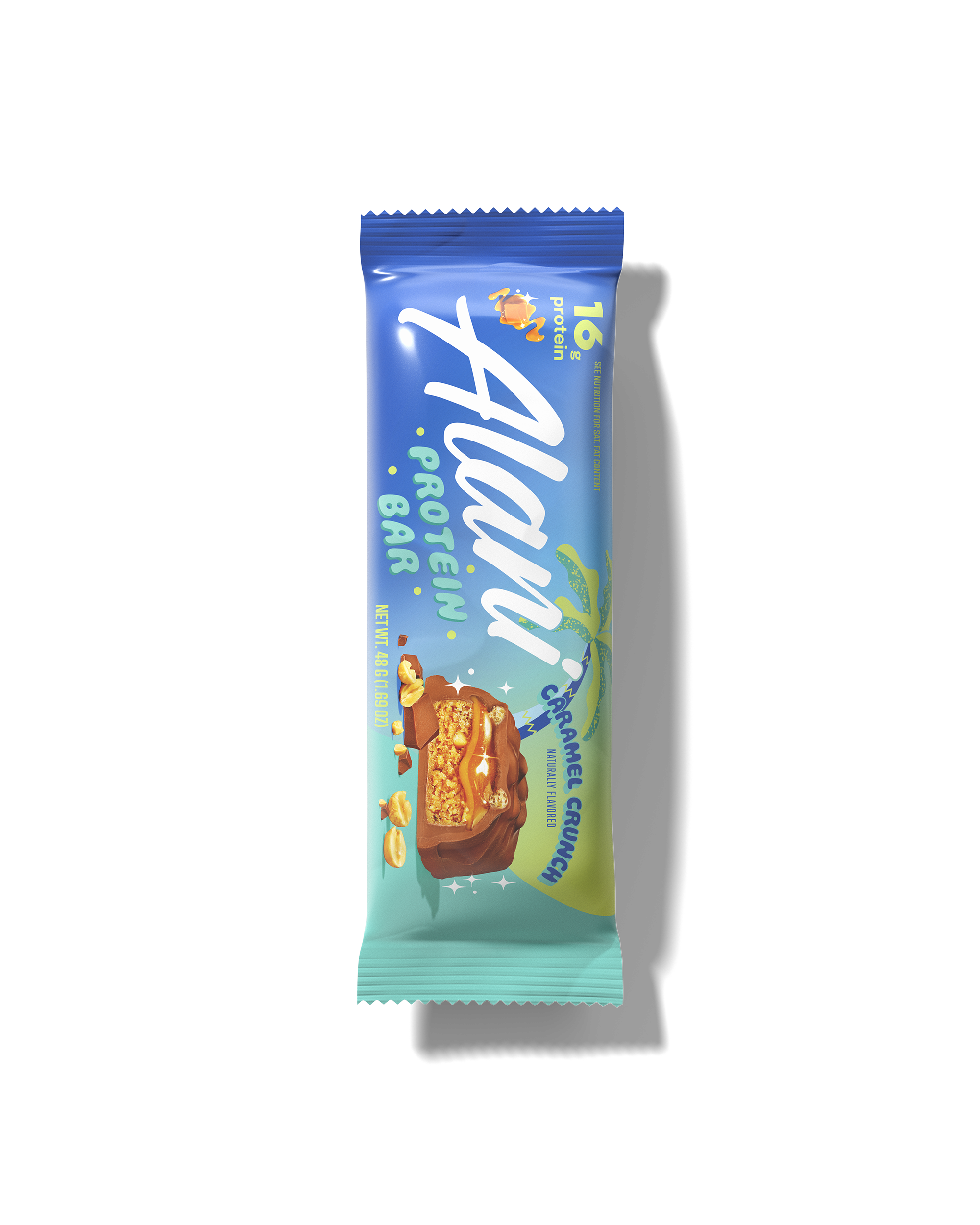 A Protein Bar in Caramel Crunch flavor.