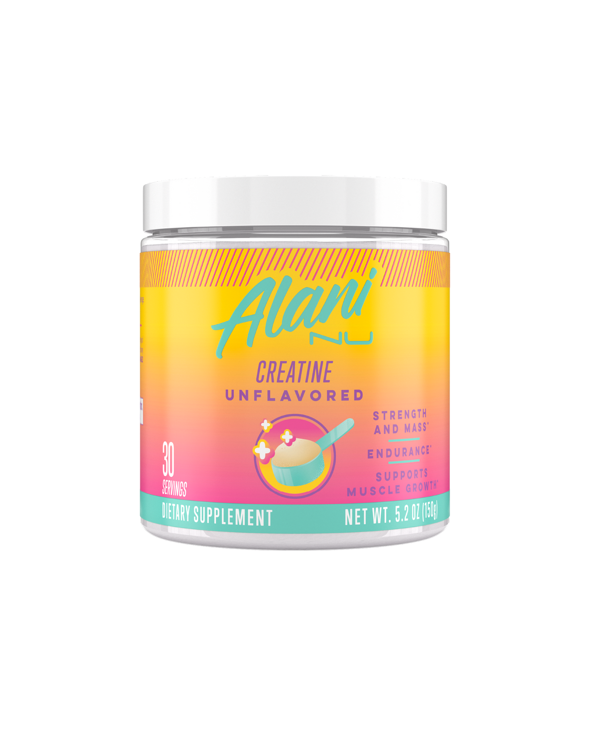 A 30 serving of Creatine in unflavored.
