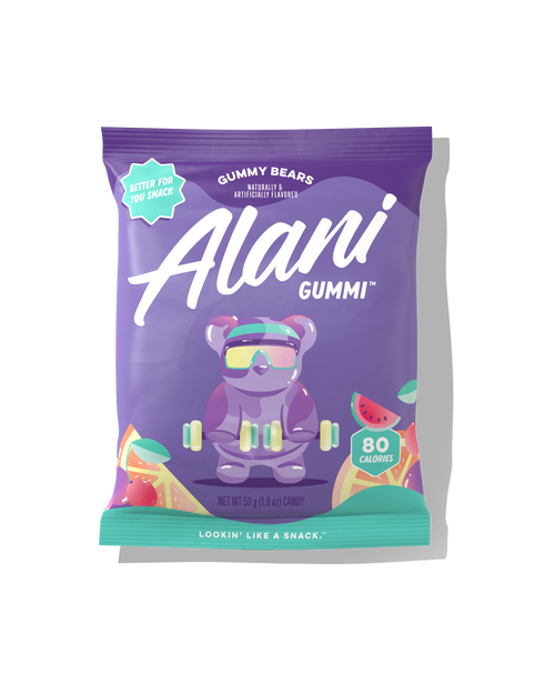 An Alani Nu bag of Gummi - Gummy Bears.