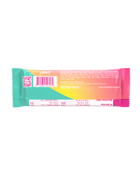 A back view of Protein Bar in Peanut Butter & Jelly flavor highlighting nutrtion facts. 