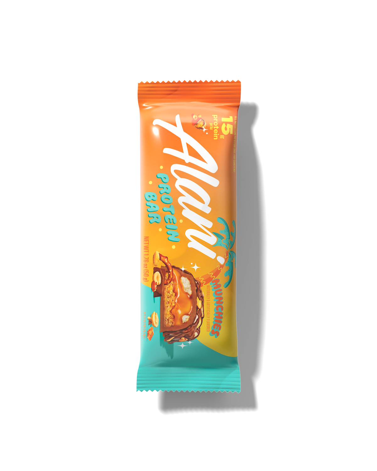 A front image of protein bar flavor munchies.