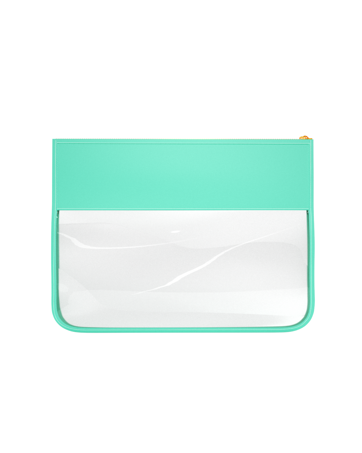 A back view of alani nu clear pouch.