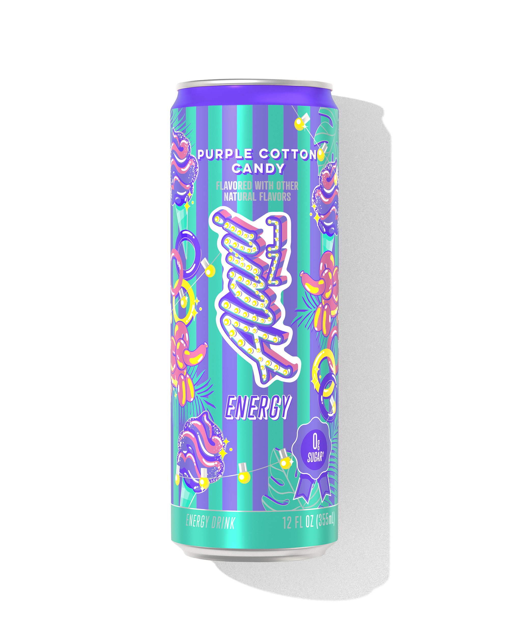 energy drink - purple cotton candy