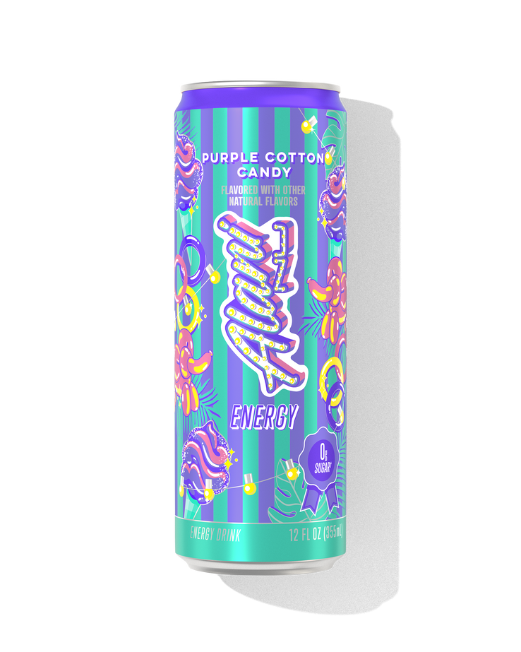 energy drink - purple cotton candy