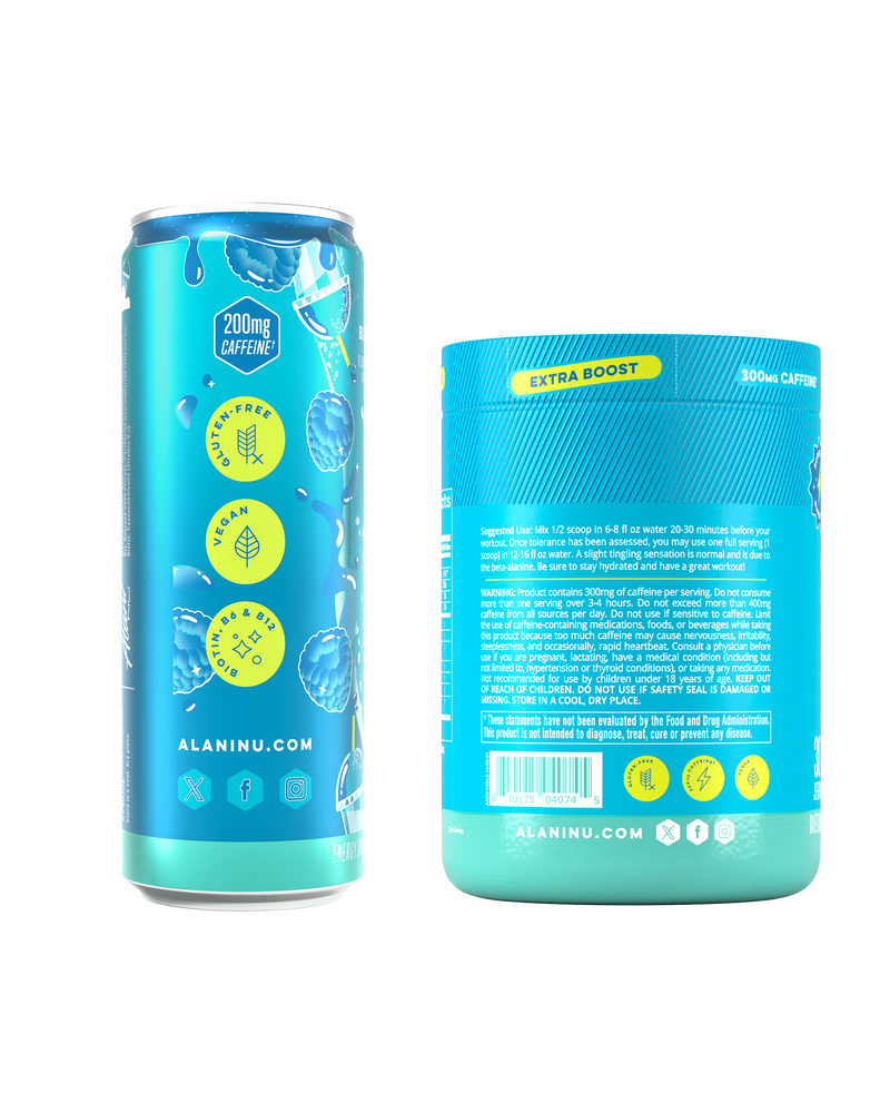 energy drink & pre-workout+ - blue slush