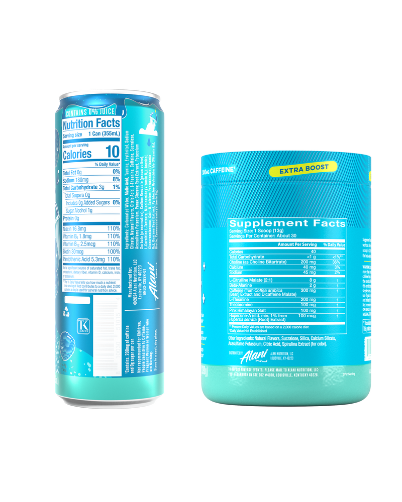 energy drink & pre-workout+ - blue slush