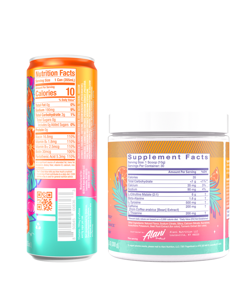 energy drink & pre-workout - orange kiss