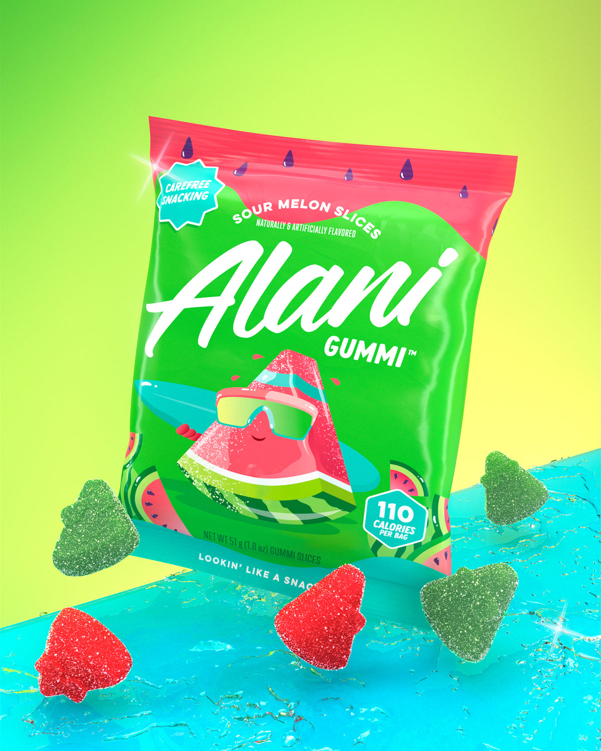 Gummi - Sour Melon Slices