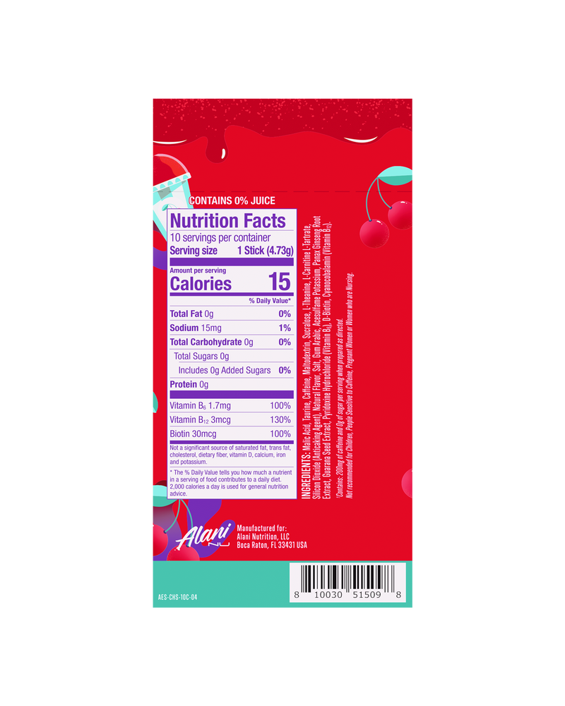energy sticks - cherry slush