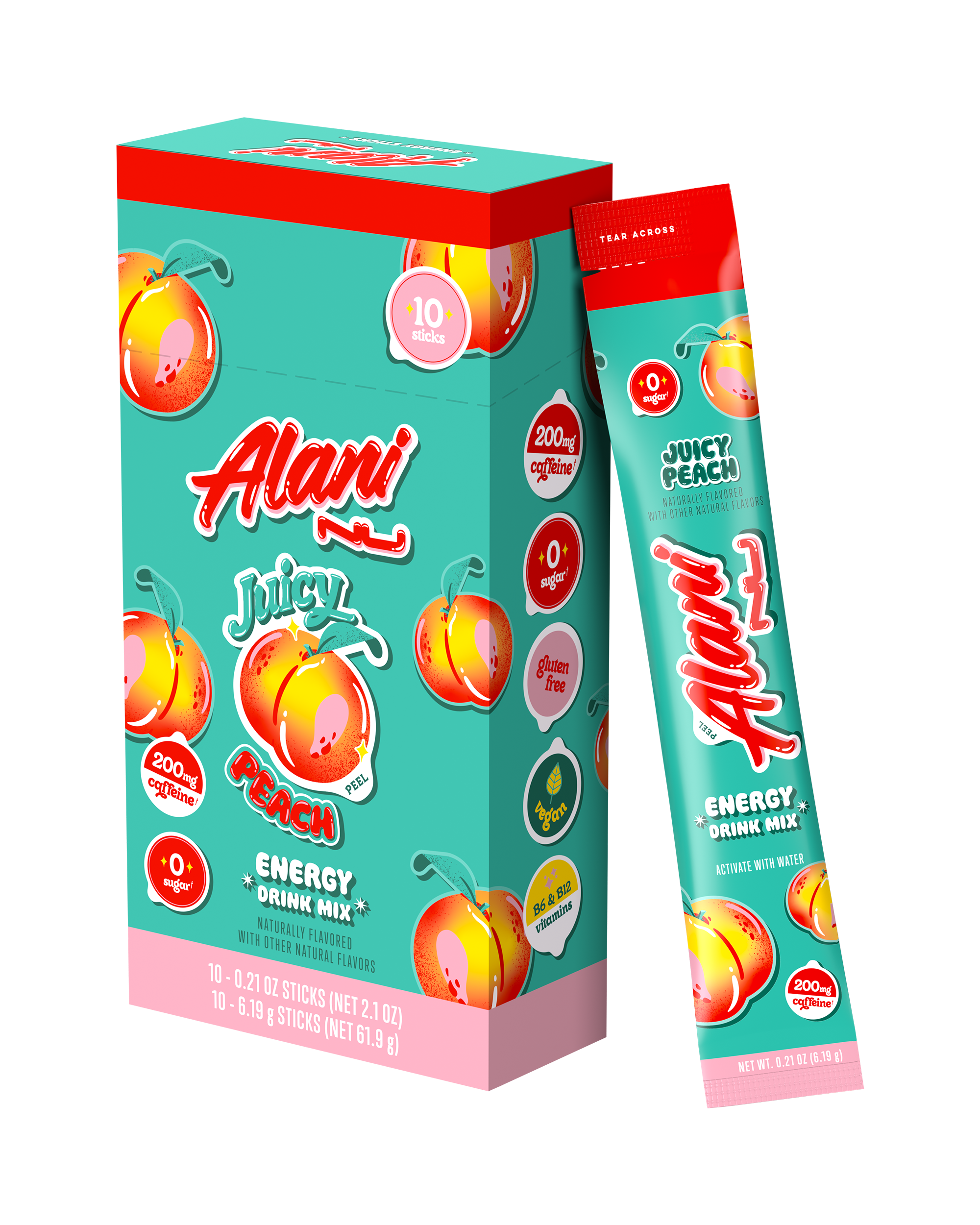 energy sticks - juicy peach