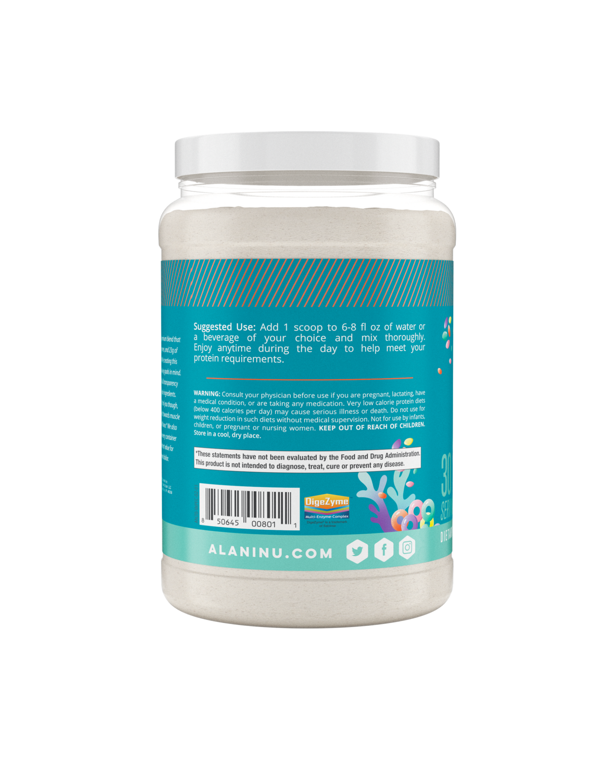 Muscles-to-go, Mini Protein Powder Container, Protein Powder