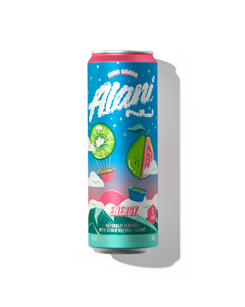 A 12 fl oz Energy Drink in Kiwi Guava flavor.