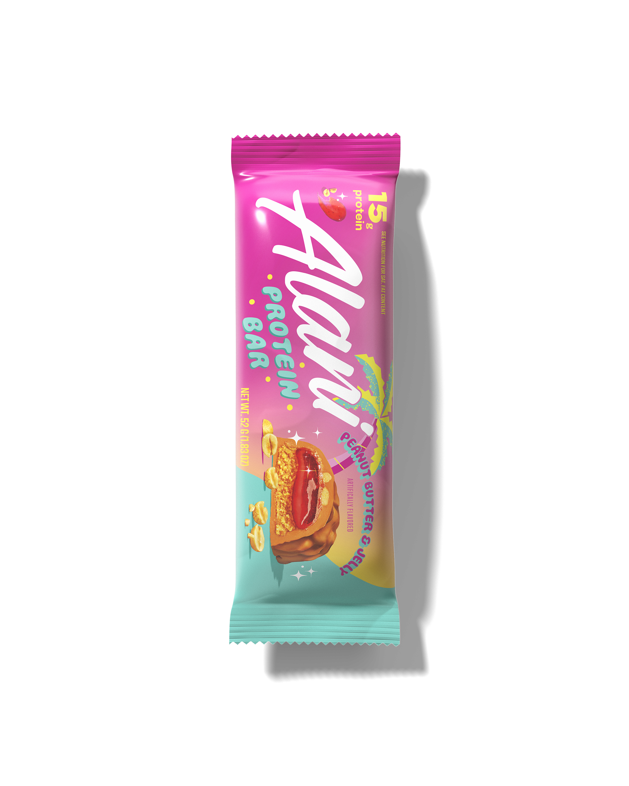 A Protein Bar in Peanut Butter & Jelly flavor.