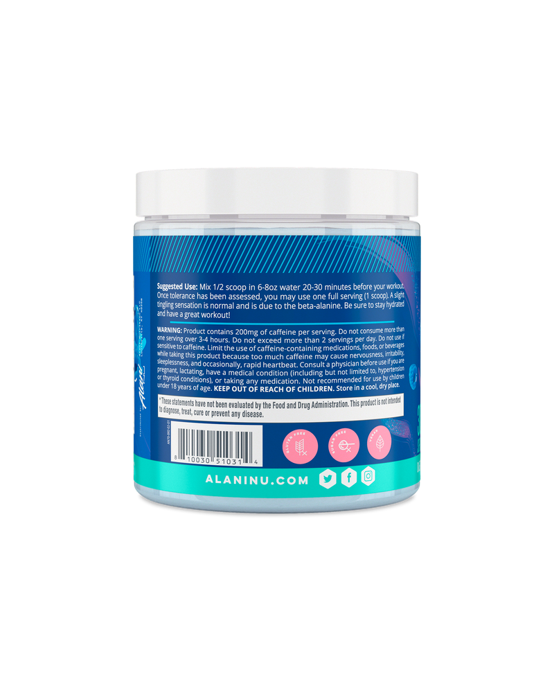 Alani Nu Blue Slush PreWorkout 30 Servings