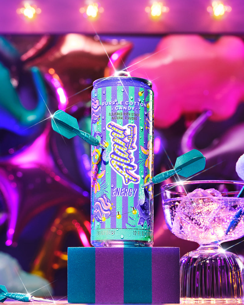 energy drink - purple cotton candy
