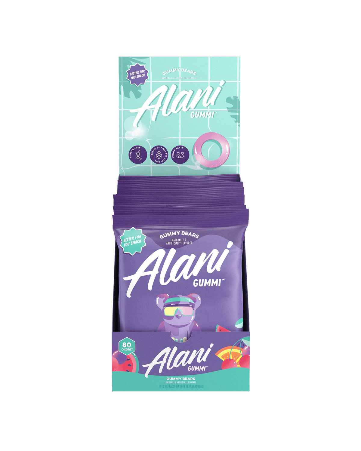 al gear gummibärchen Alani Nu Gummy Bears Gummi 12-Pack